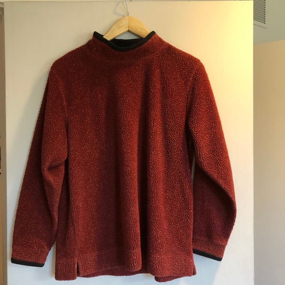 L.L. Bean Sweaters - Vintage L.L.Bean Mockneck Sherpa Sweater